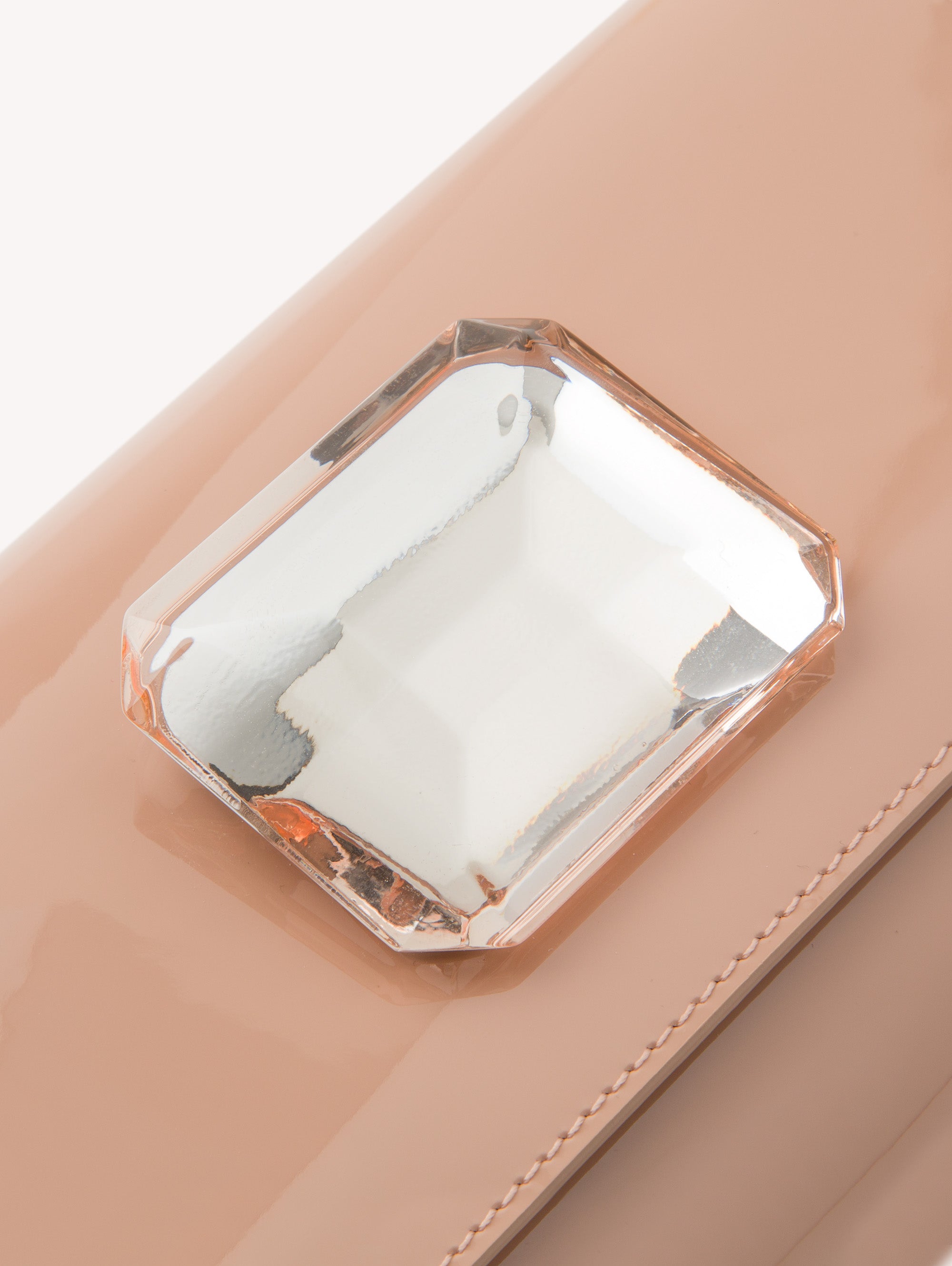 Sac Jaipur en cuir lisse - Rose