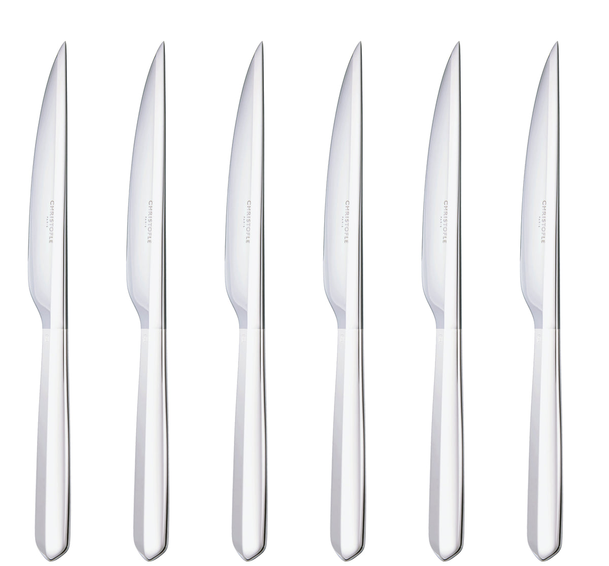Lot de 6 couteaux en argent plaqué - Argent