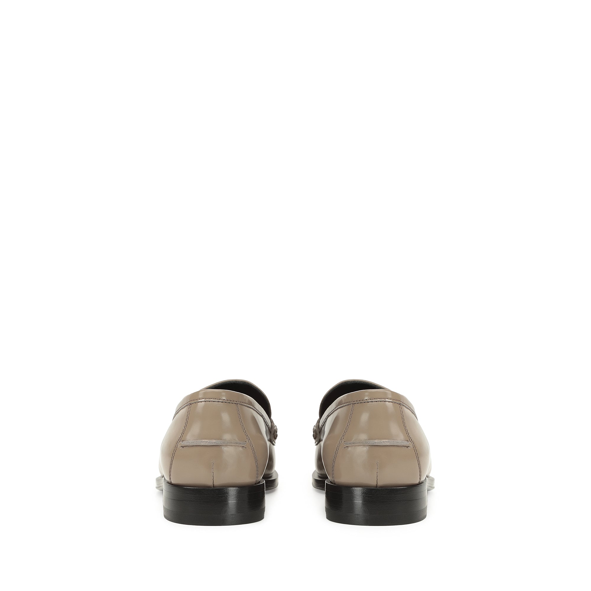 Mocassins Sr No en cuir verni - Taupe