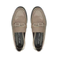 Mocassins Sr No en cuir verni - Taupe