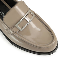 Mocassins Sr No en cuir verni - Taupe