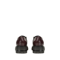 Mocassins Sr Prince en cuir verni - Wine