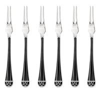Set of 6 Talisman silver-plated seafood forks - Silver
