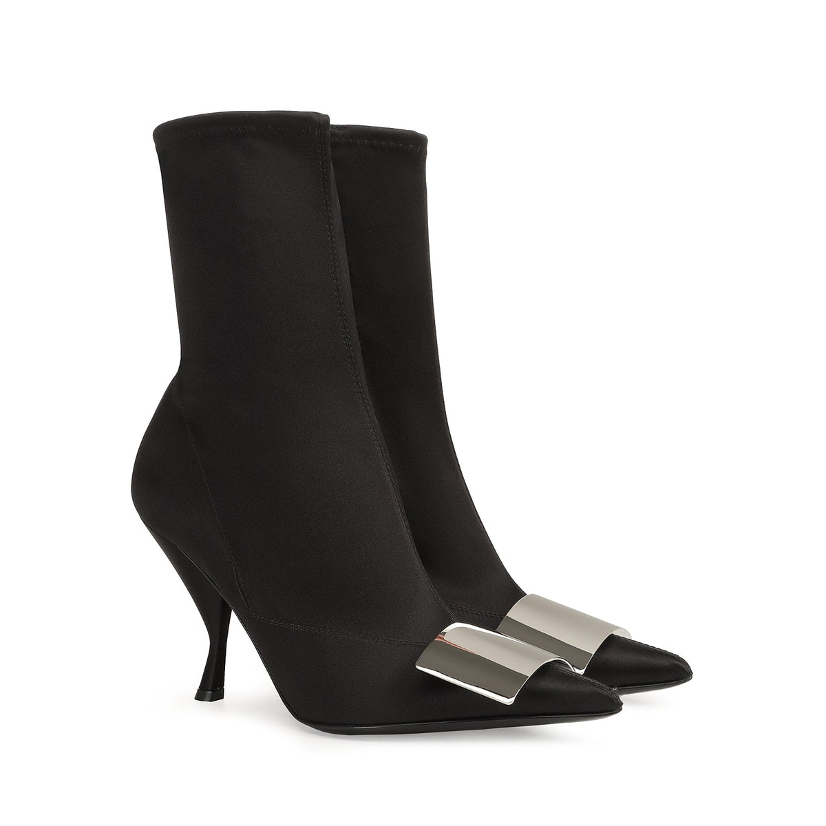 BOTTINES STRETCH SATIN S’ALLONGEANT SR MIROIR