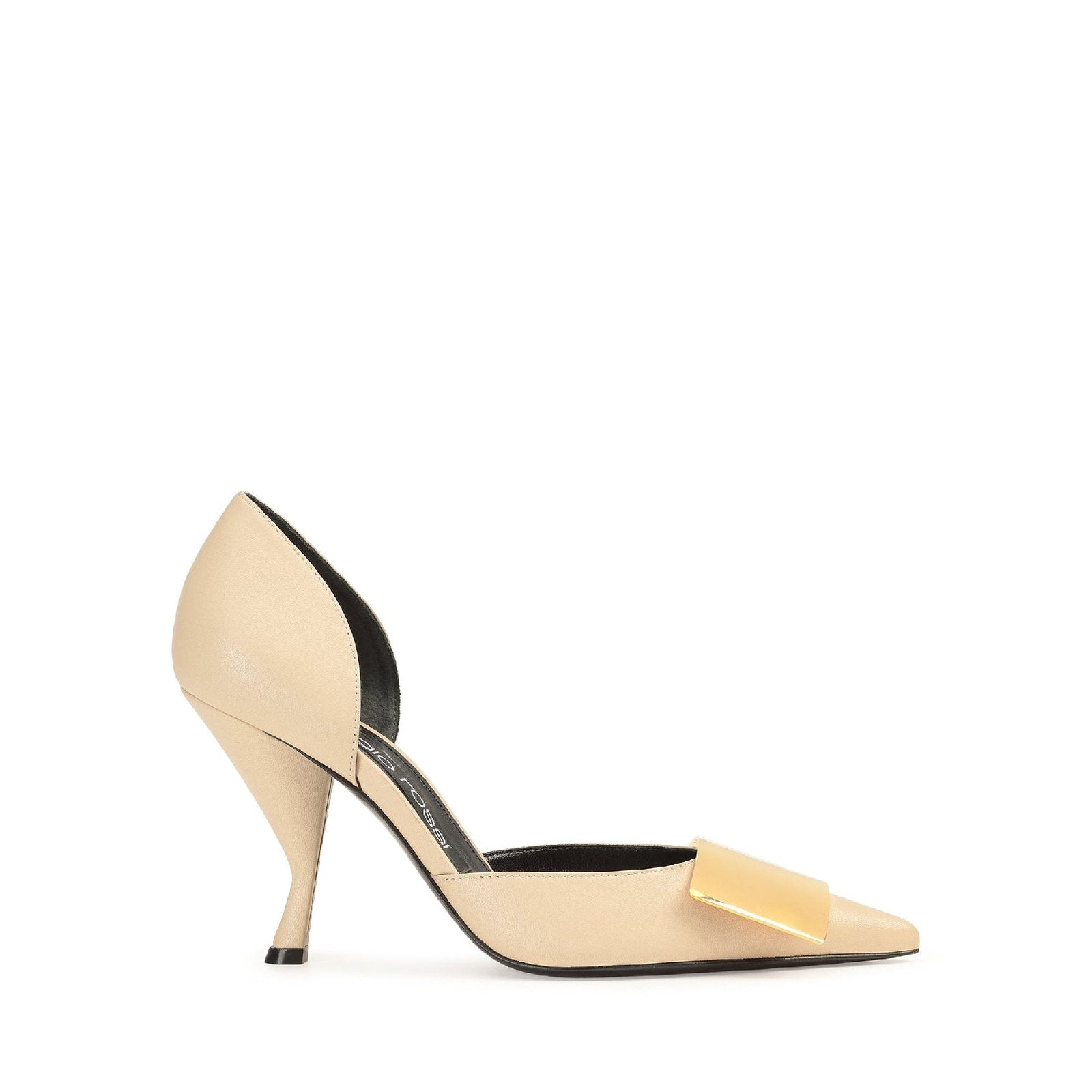 Escarpins Sr Miroir 90 en cuir - Chalk