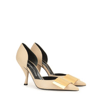 Escarpins Sr Miroir 90 en cuir - Chalk
