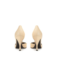 Escarpins Sr Miroir 90 en cuir - Chalk