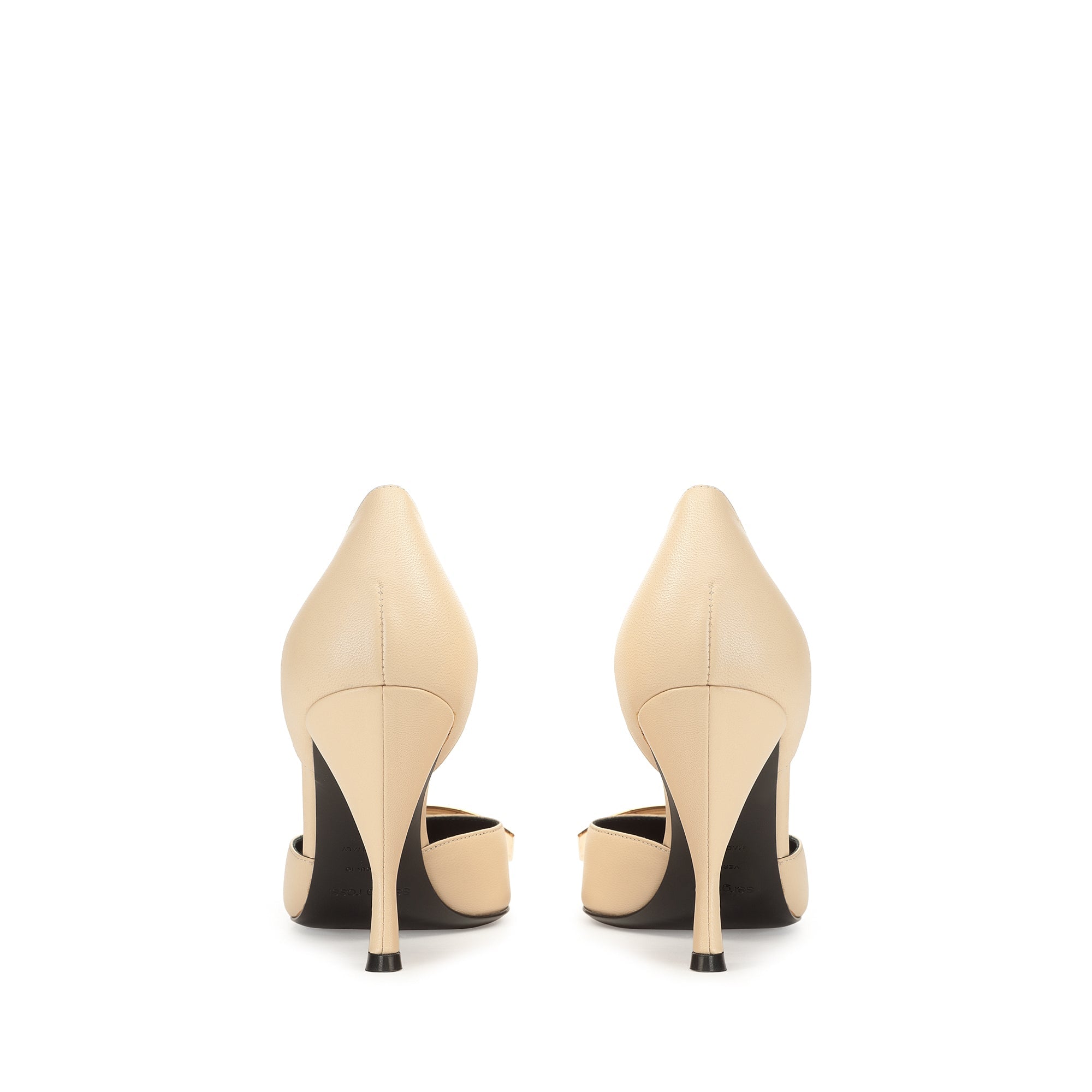 Escarpins Sr Miroir 90 en cuir - Chalk
