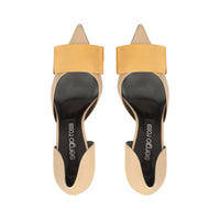 Escarpins Sr Miroir 90 en cuir - Chalk