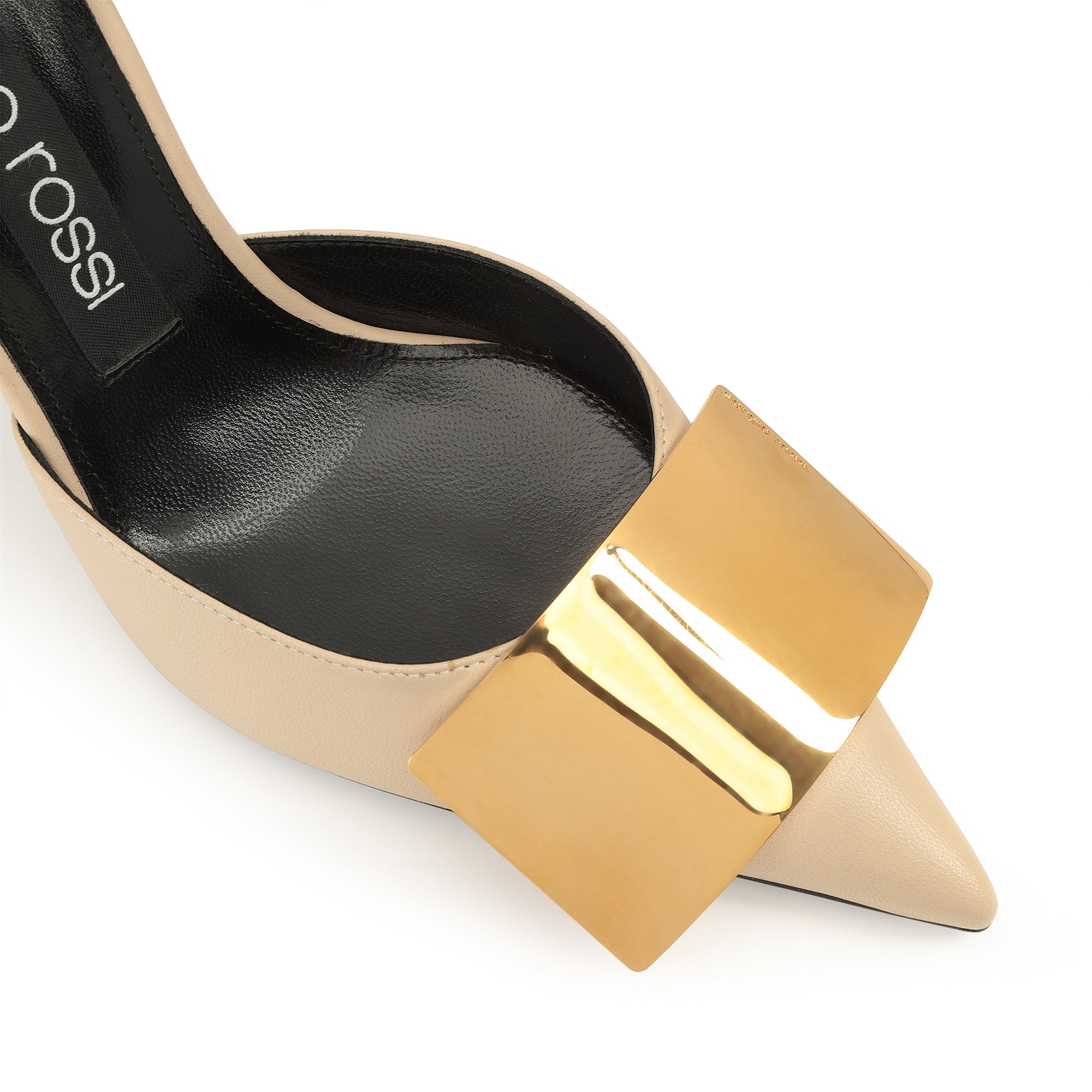 Escarpins Sr Miroir 90 en cuir - Chalk
