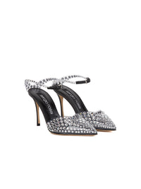 90 rhinestone pumps - Trasp Crystal Nero