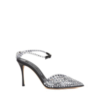 90 rhinestone pumps - Trasp Crystal Nero