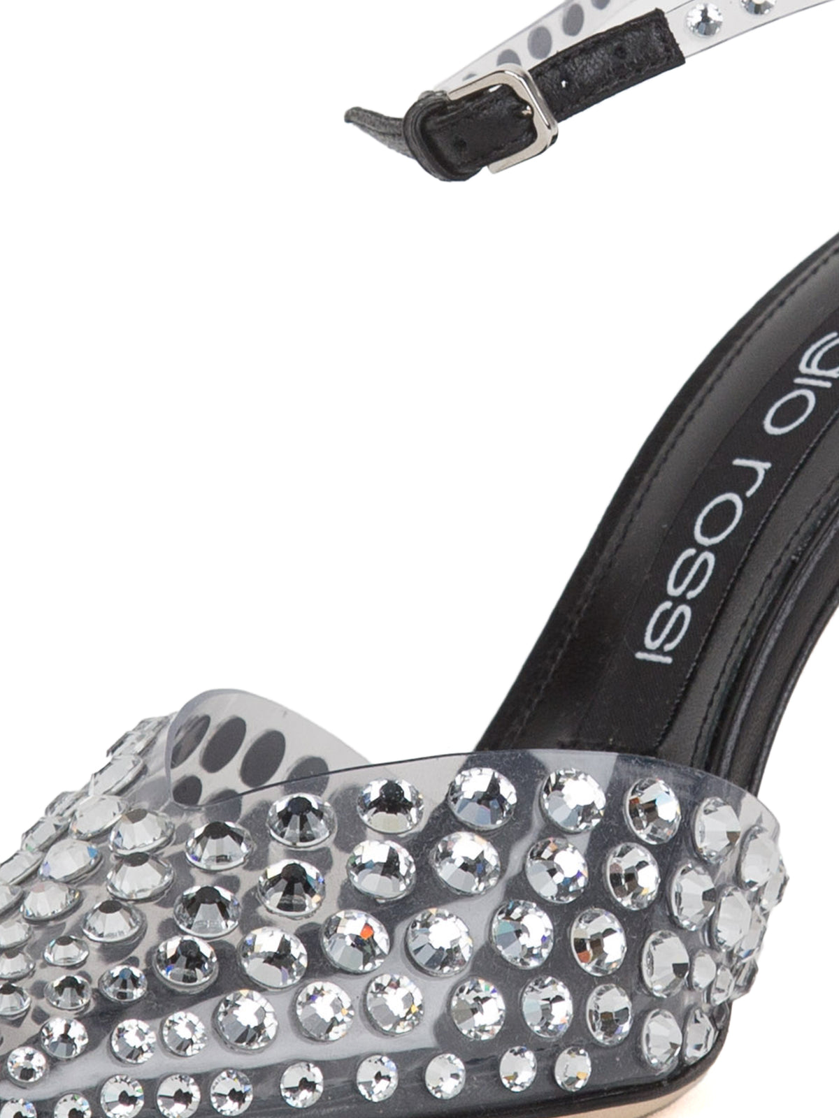 90 rhinestone pumps - Trasp Crystal Nero