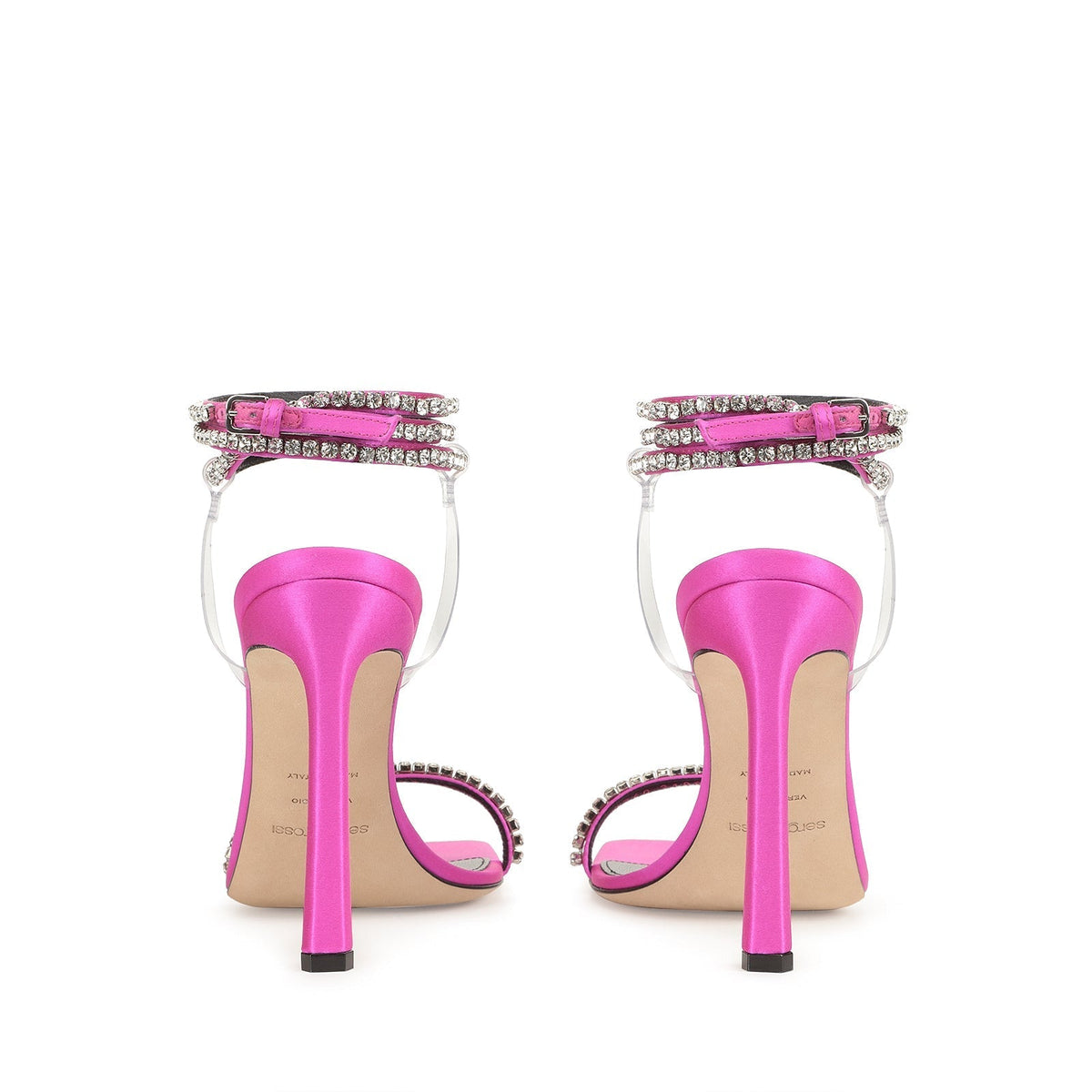 SANDALES EN CRÊPE SR DINASTY EN SATIN + PVC