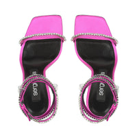 Sandales Sr Dinasty 95 en soie - Dragon Fruit & Nikel