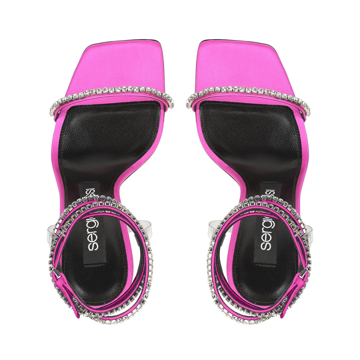SANDALES EN CRÊPE SR DINASTY EN SATIN + PVC