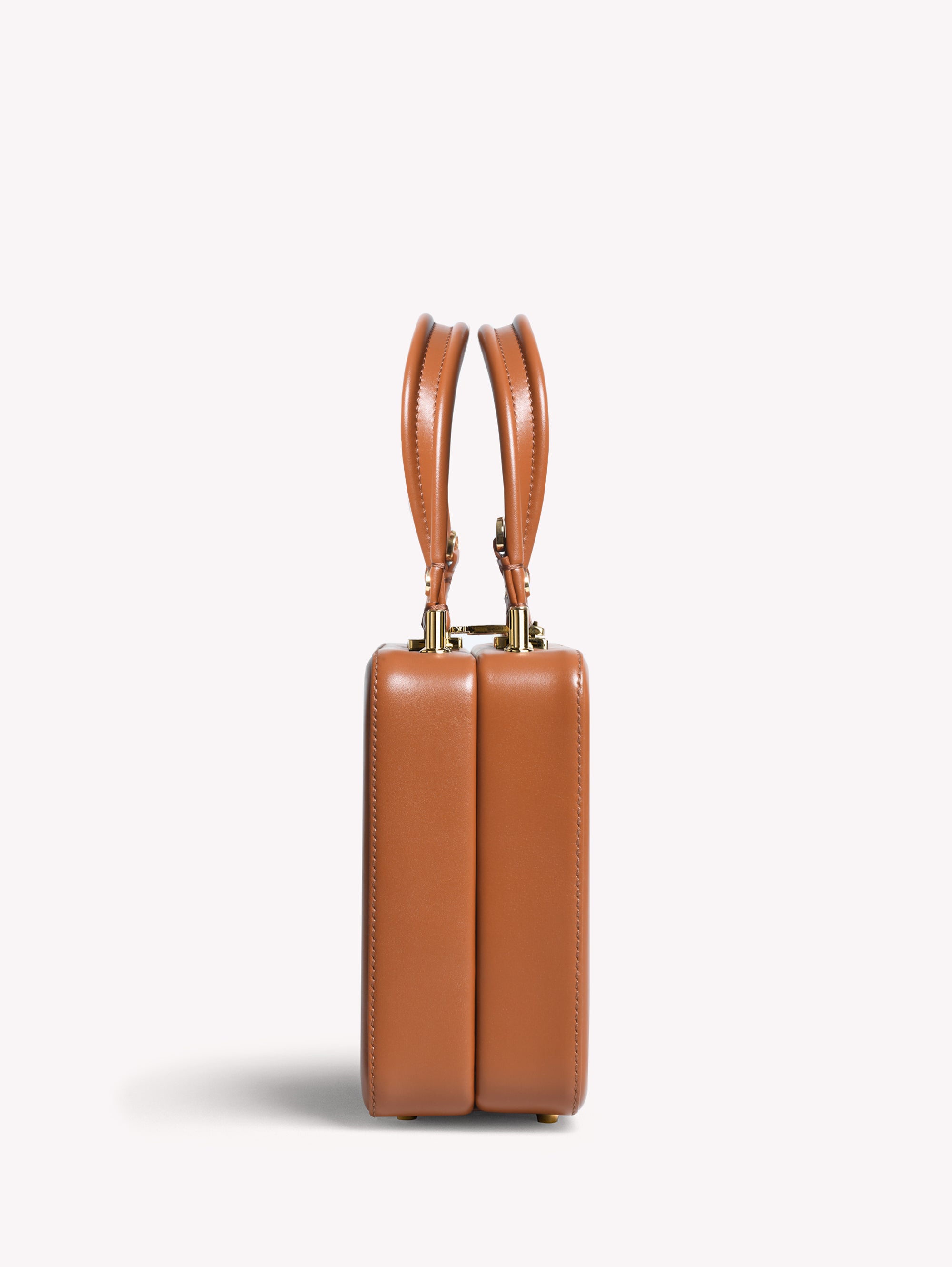 Sac Vali en cuir lisse - Marron