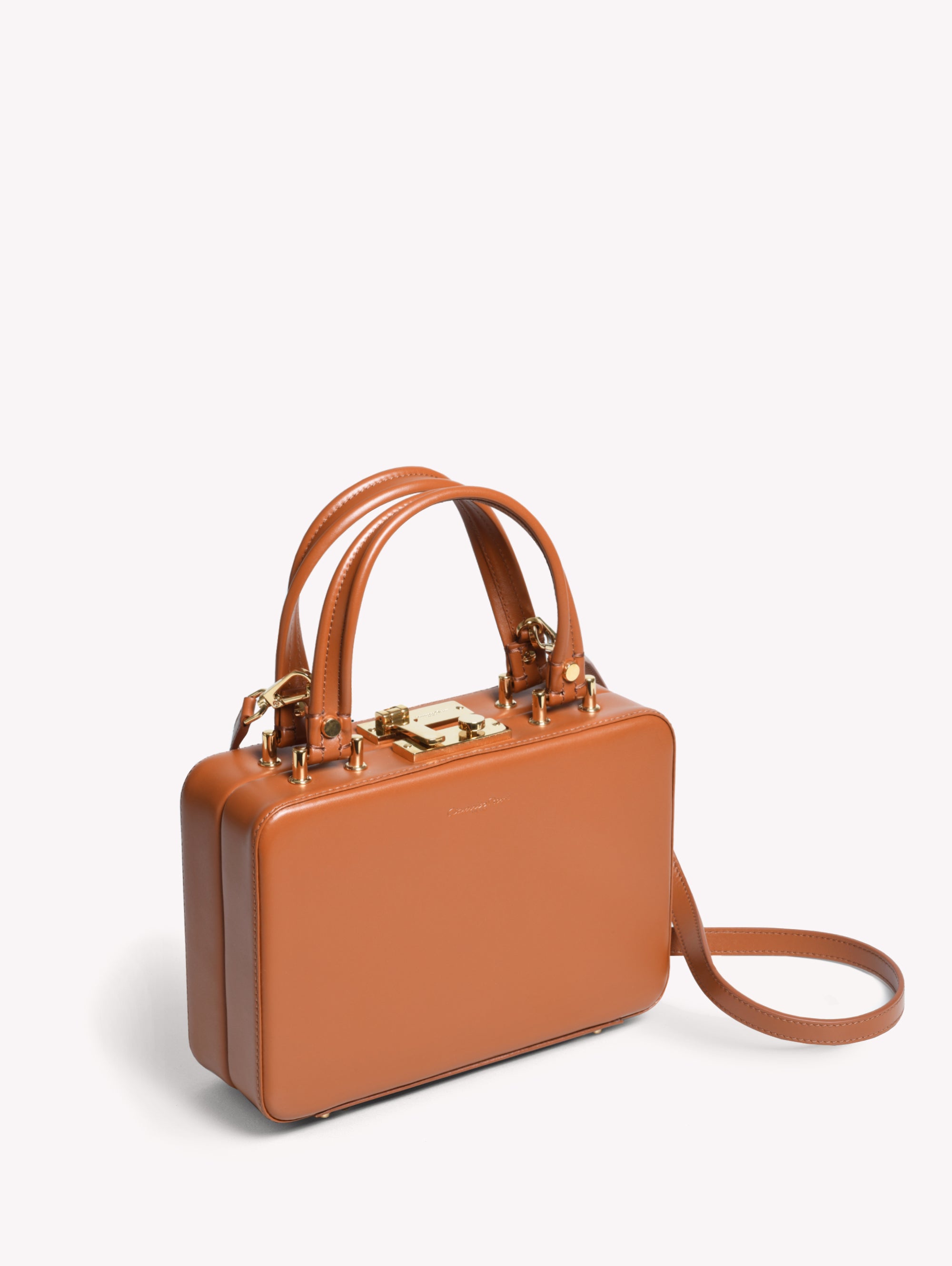 Sac Vali en cuir lisse - Marron