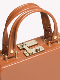 Sac Vali en cuir lisse - Marron