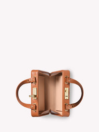 Sac Vali en cuir lisse - Marron