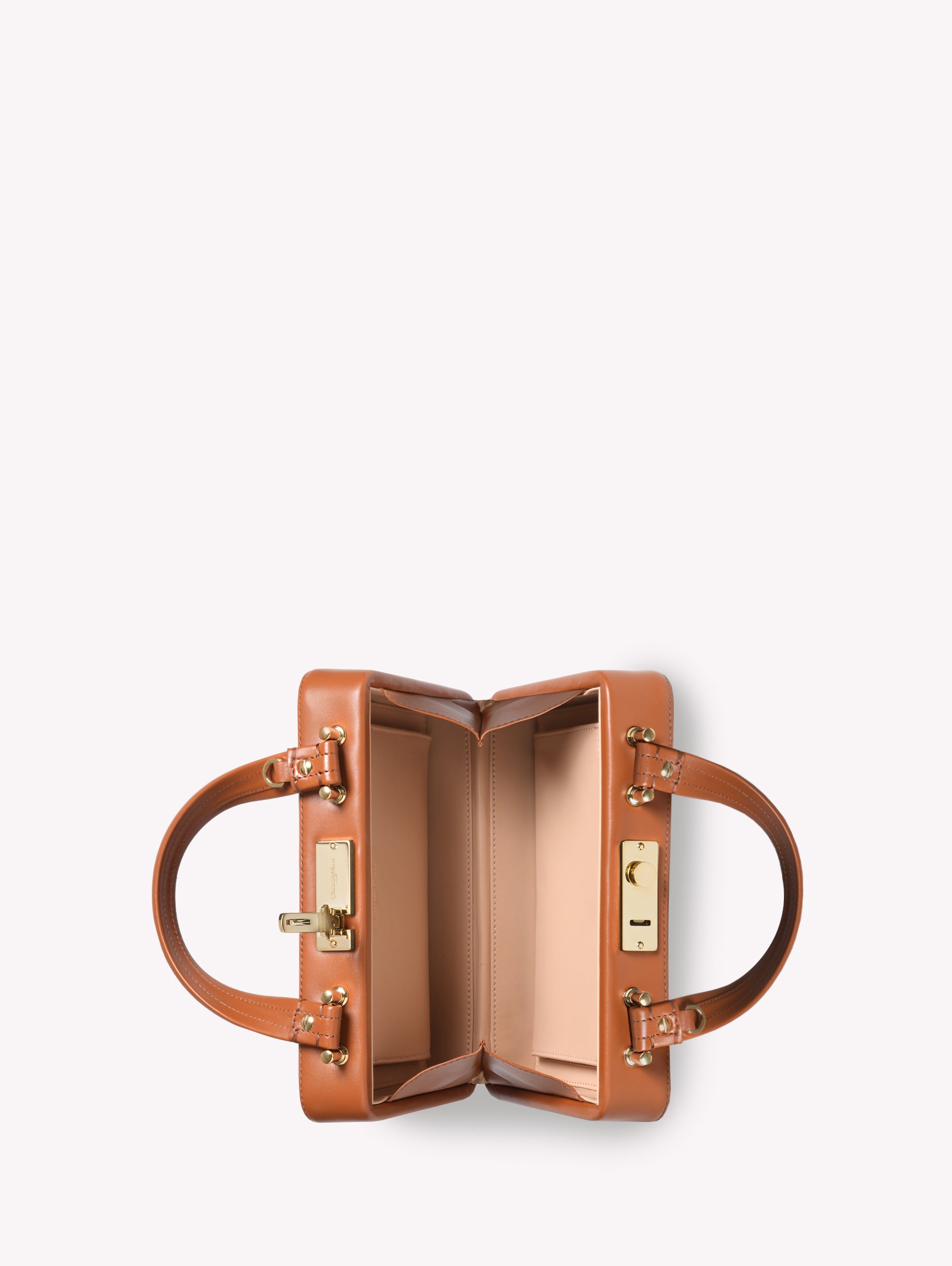 Sac Vali en cuir lisse - Marron