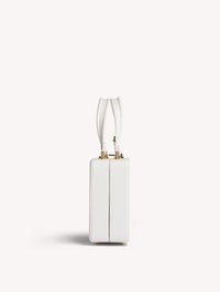 Vali bag in smooth leather - White