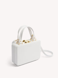 Vali bag in smooth leather - White