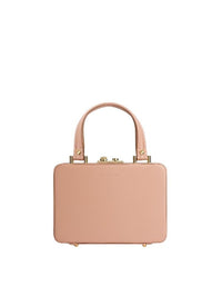 Sac Vali en cuir lisse - Rose