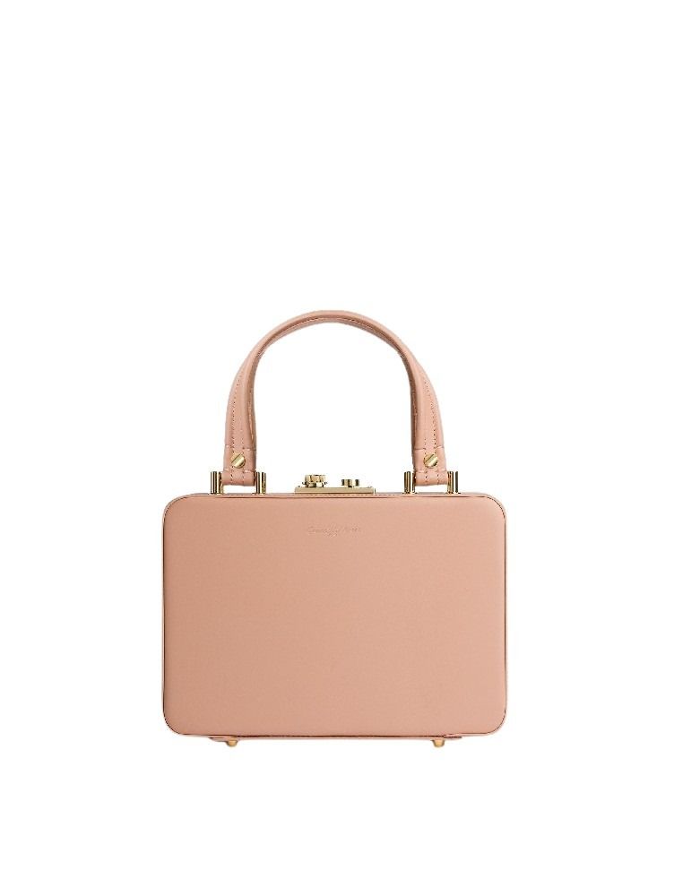 Sac Vali en cuir lisse - Rose