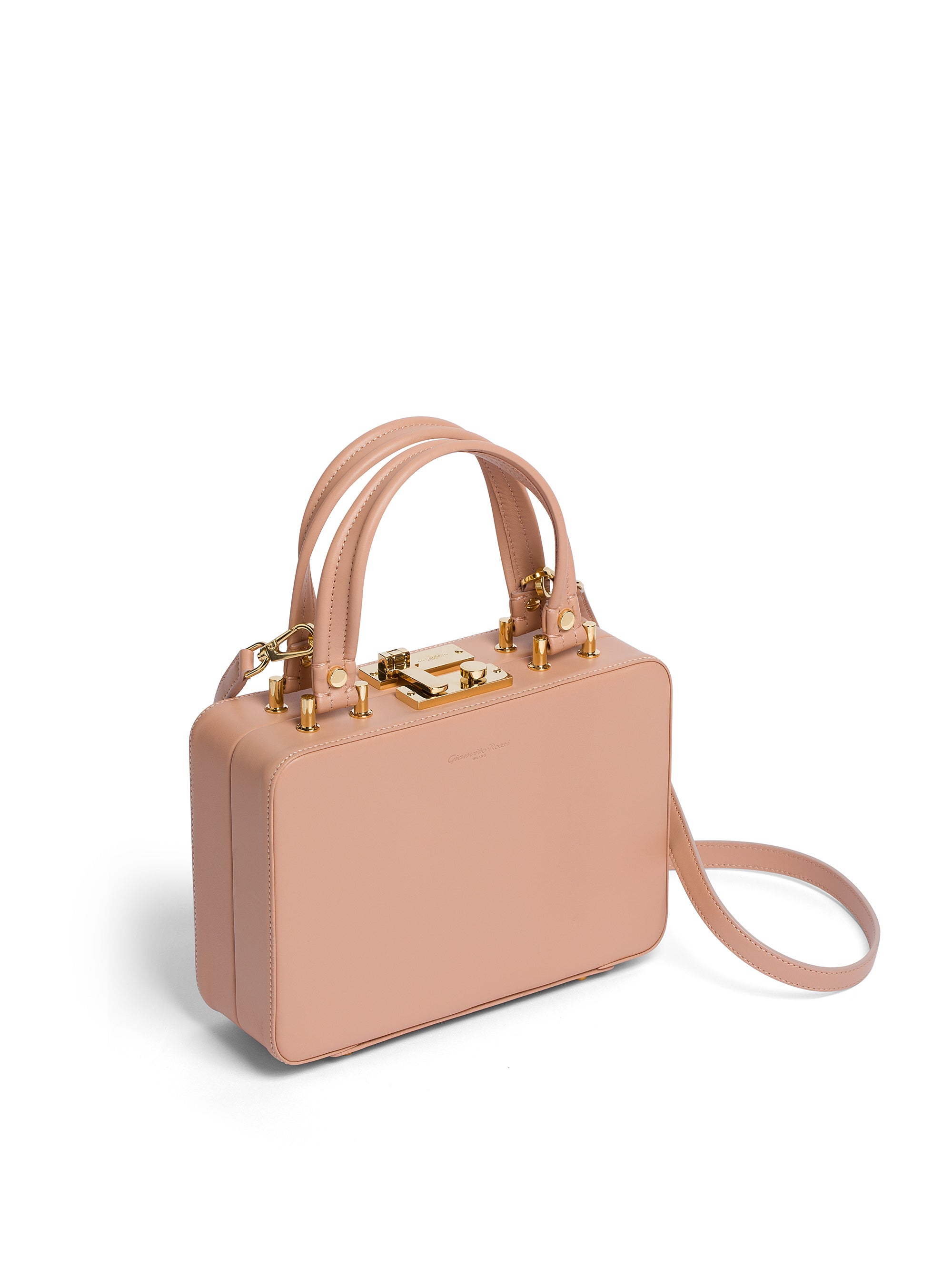 Sac Vali en cuir lisse - Rose