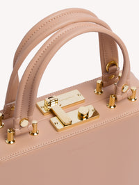 Sac Vali en cuir lisse - Rose