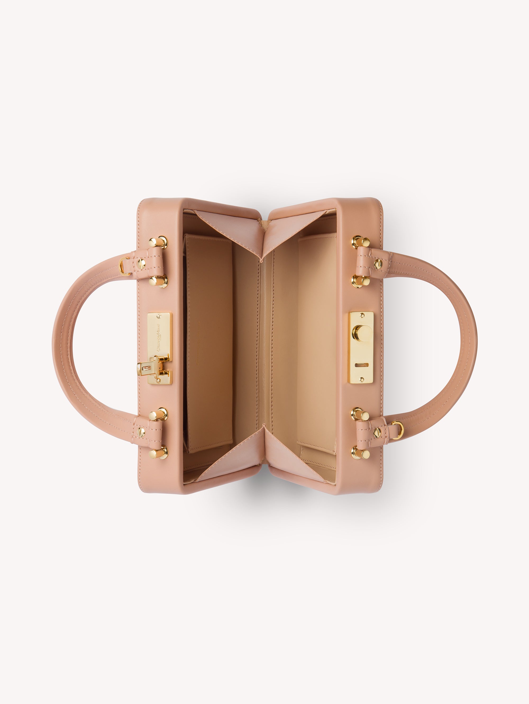 Sac Vali en cuir lisse - Rose