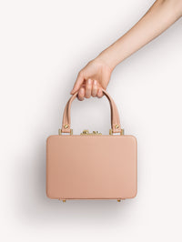 Sac Vali en cuir lisse - Rose