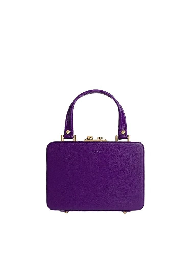 Vali bag in smooth leather - Purple
