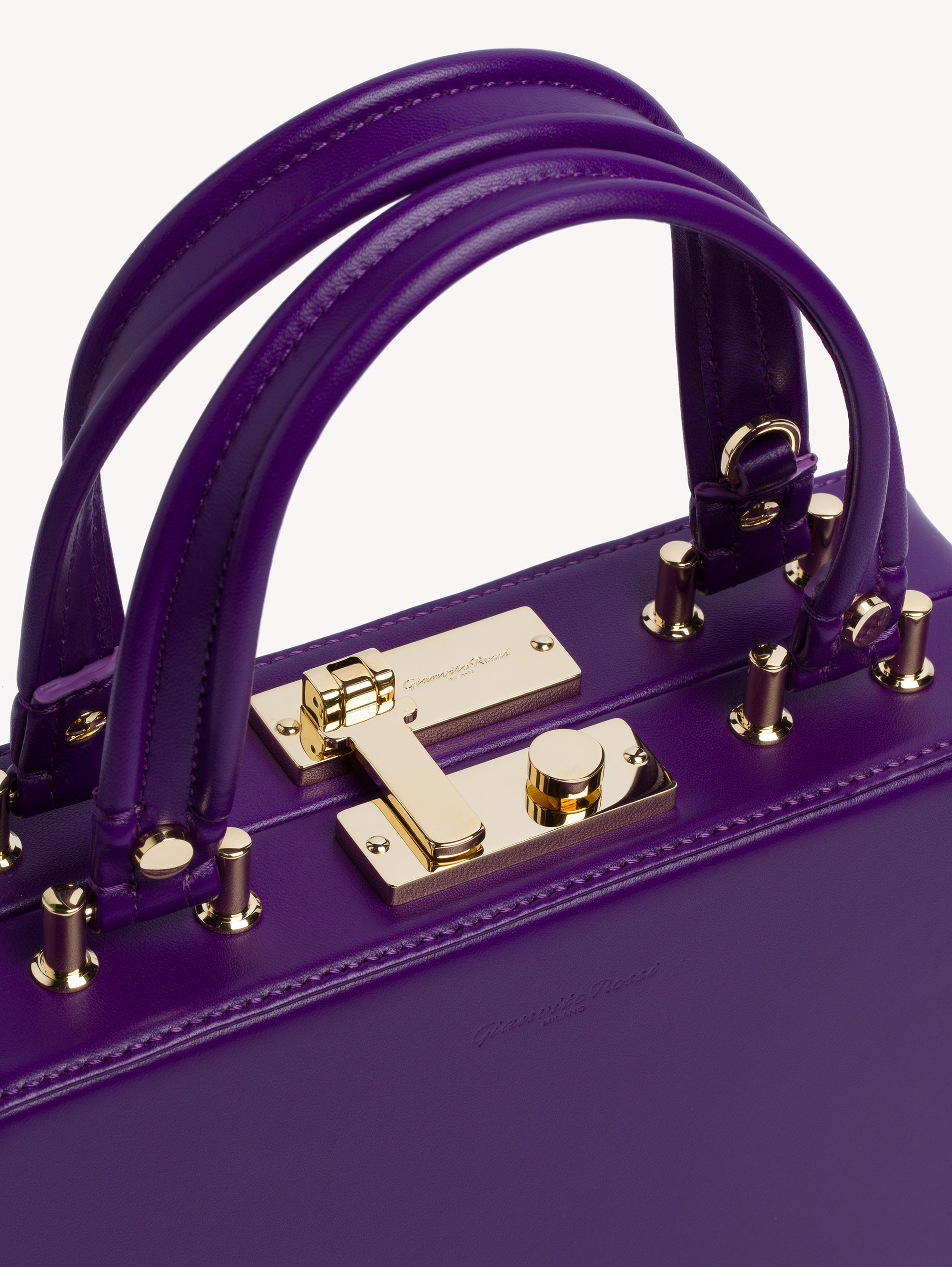 Vali bag in smooth leather - Purple