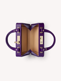 Vali bag in smooth leather - Purple