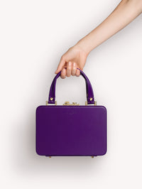 Vali bag in smooth leather - Purple