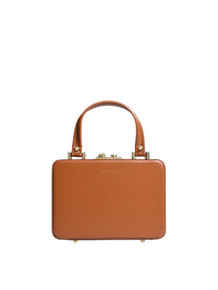 Sac Vali en cuir lisse - Marron