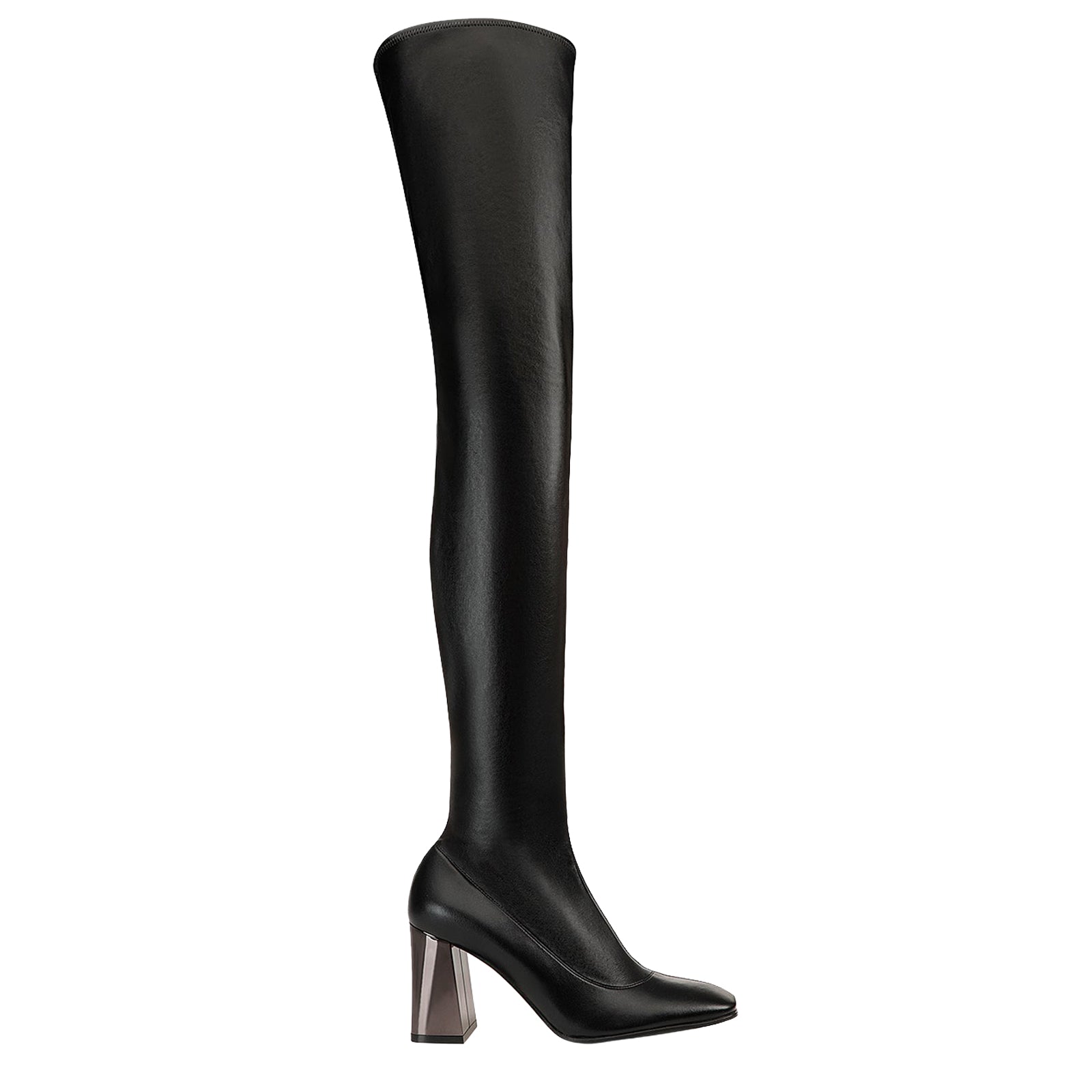 Sr Alicia 80 fabric thigh-high boots - Nero