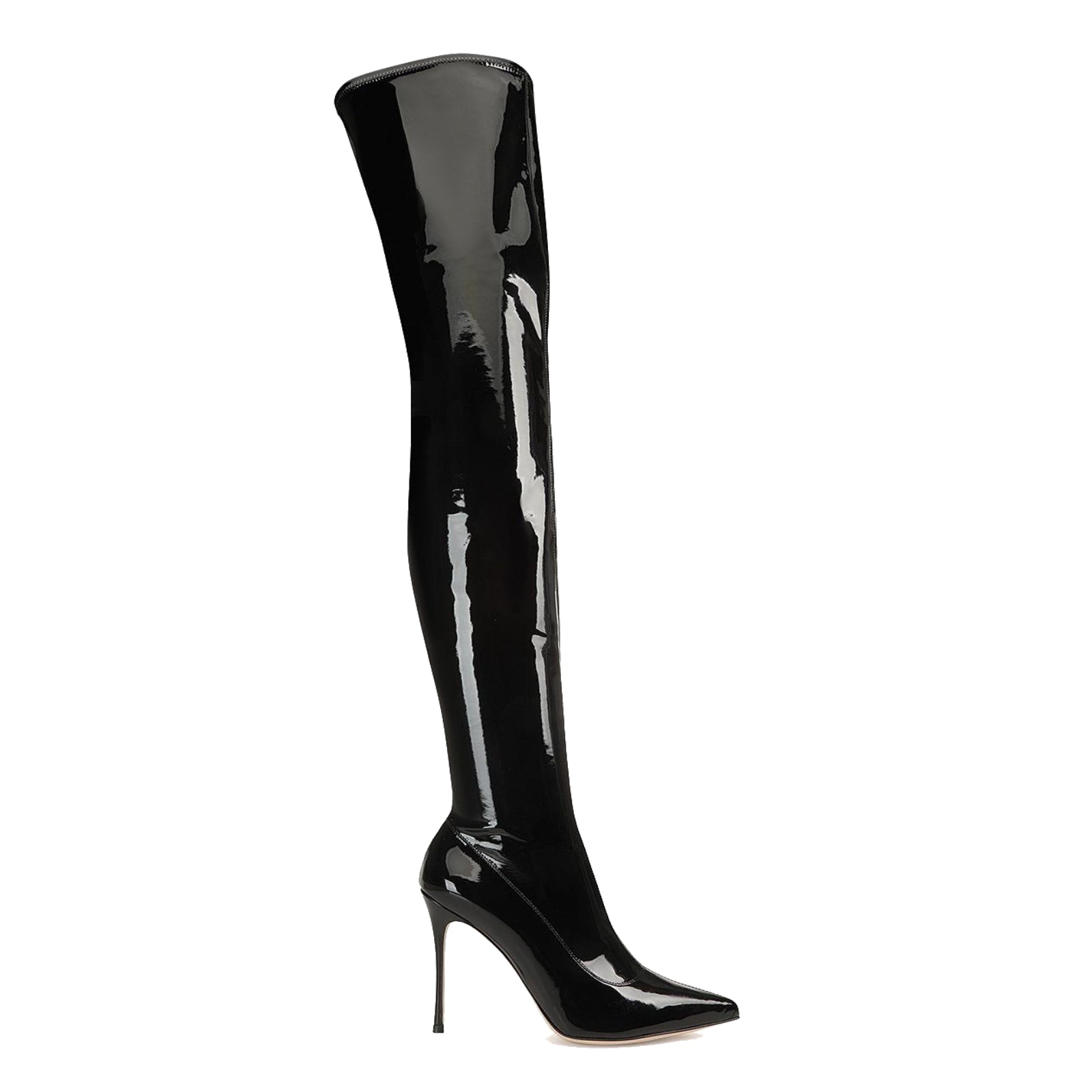Godiva 105 thigh-high boots - Intense Nero