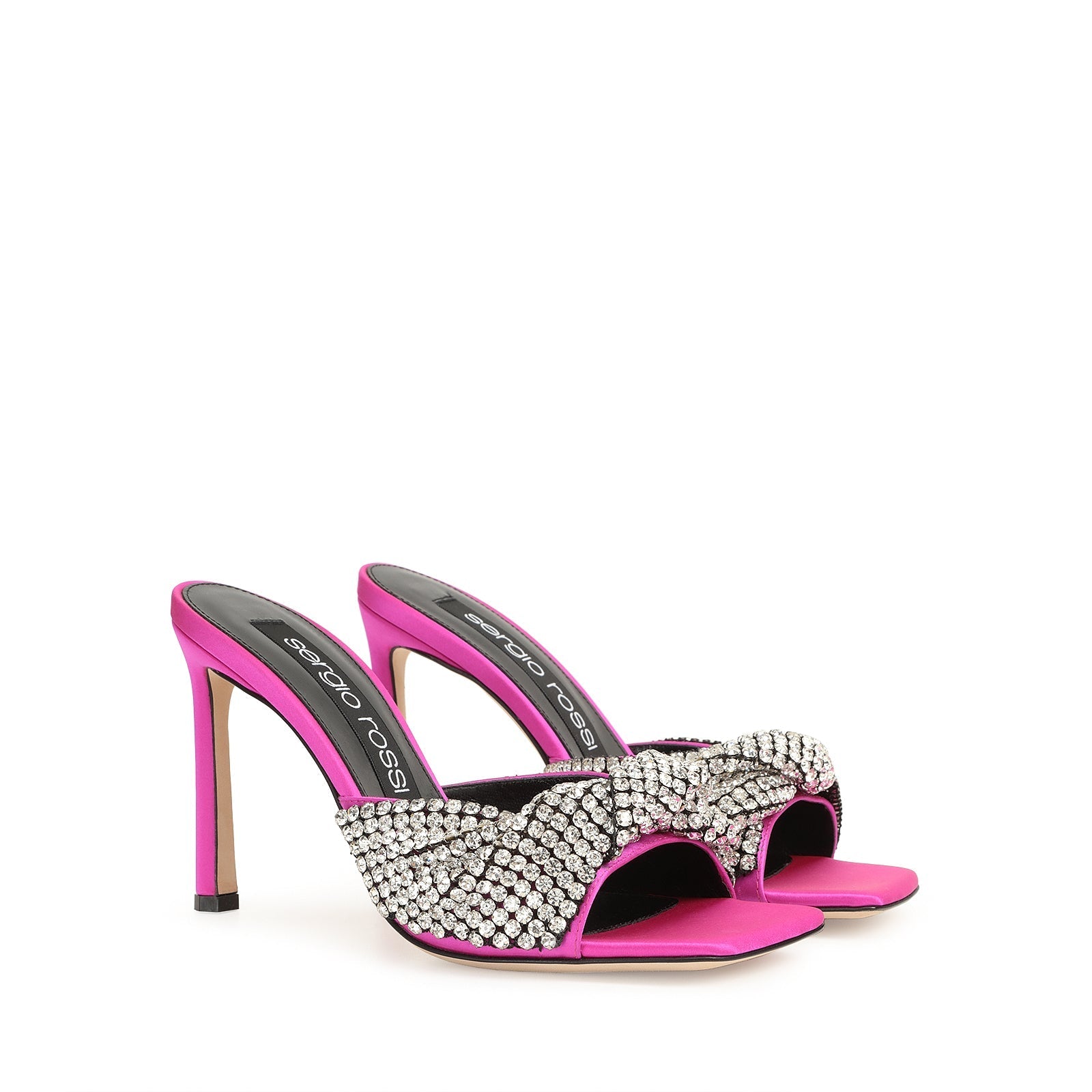 Mules Sr Tyra 95 en soie - Dragon & Nero