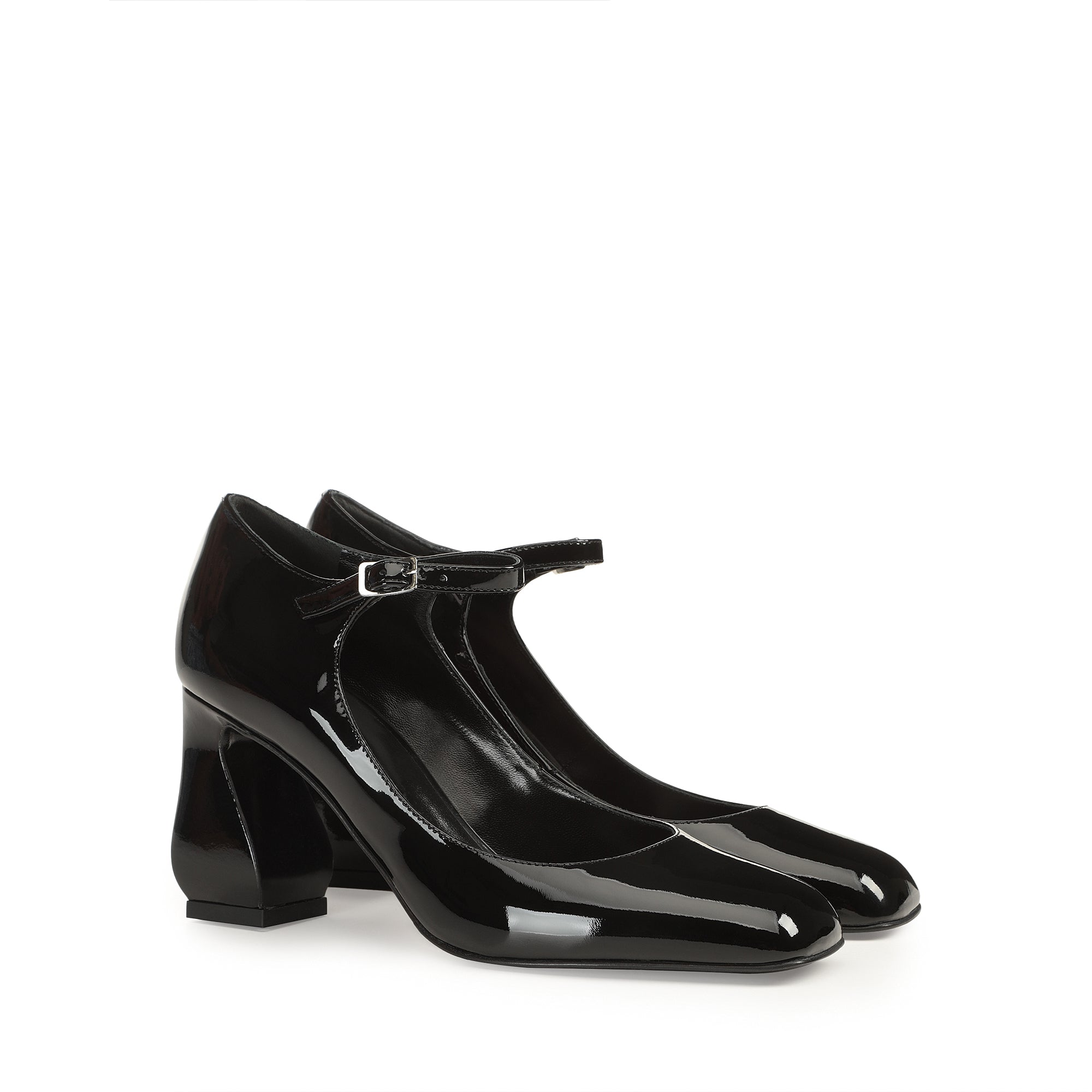 Escarpins Si Rossi 90 en cuir verni - Nero