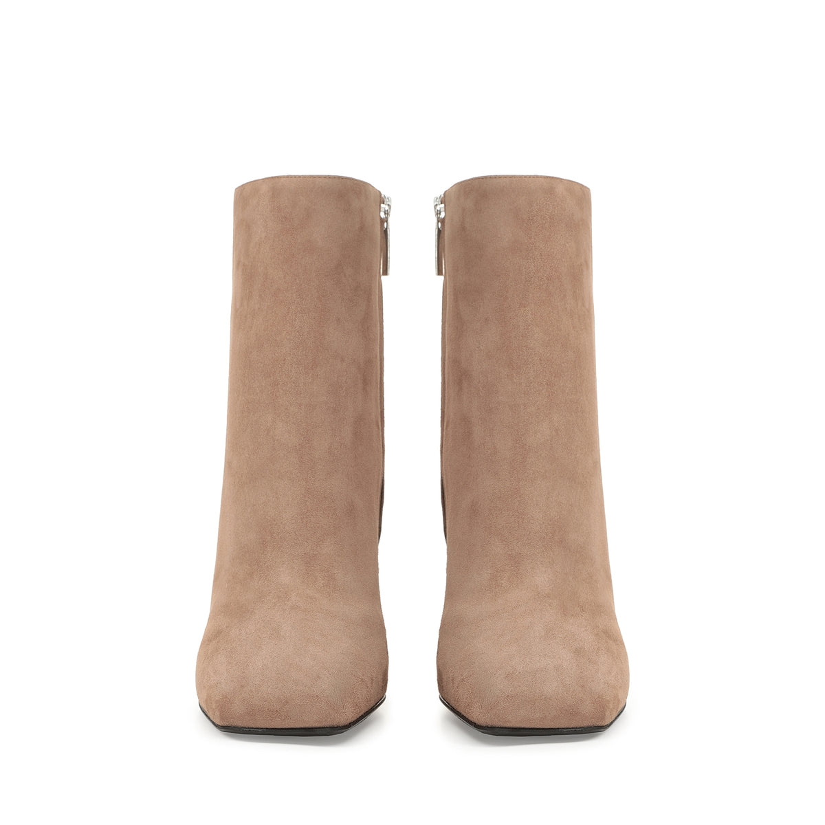 BOTTINES EN DAIM ROUGE