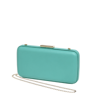 Sac Bella en cuir lisse - Bleu