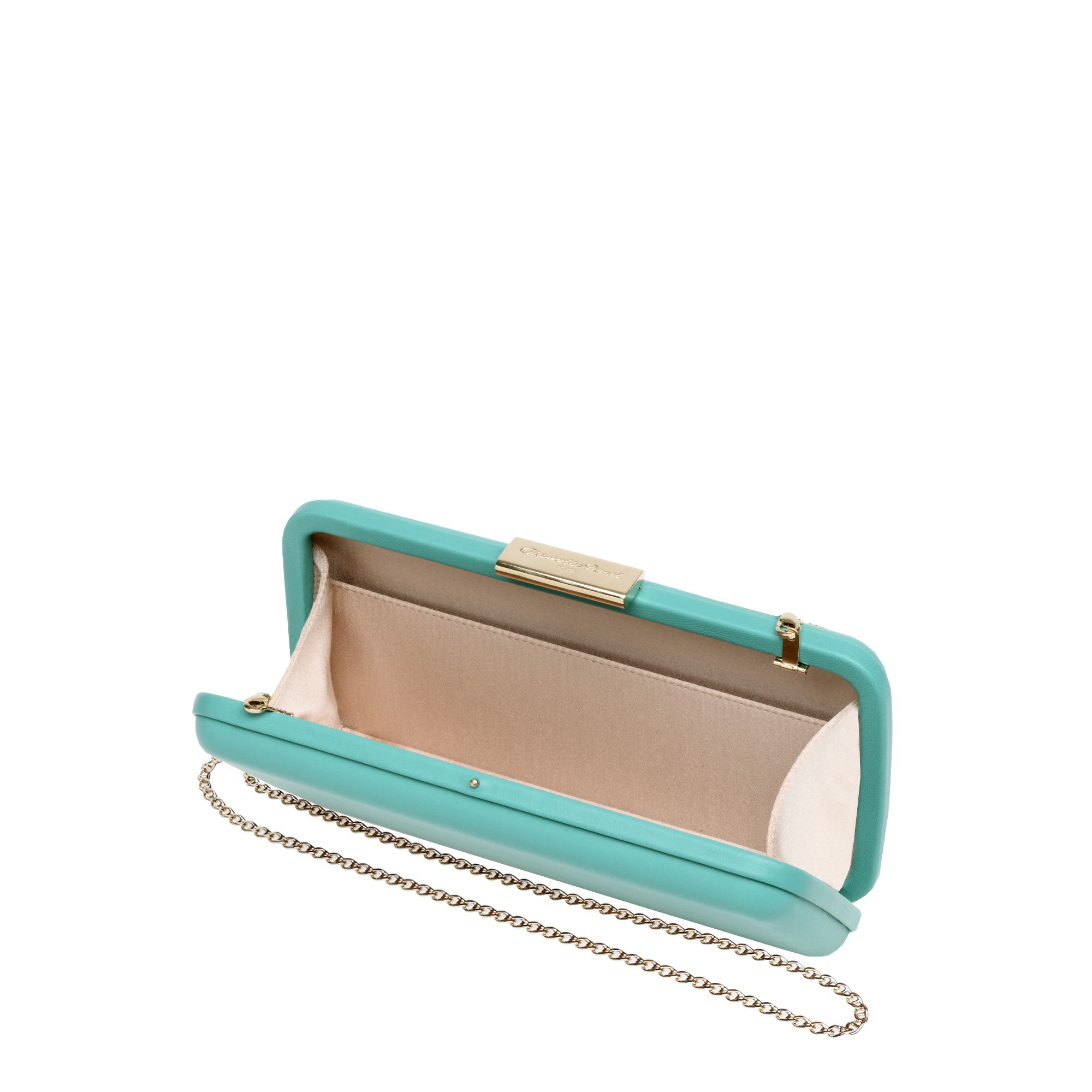 Sac Bella en cuir lisse - Bleu