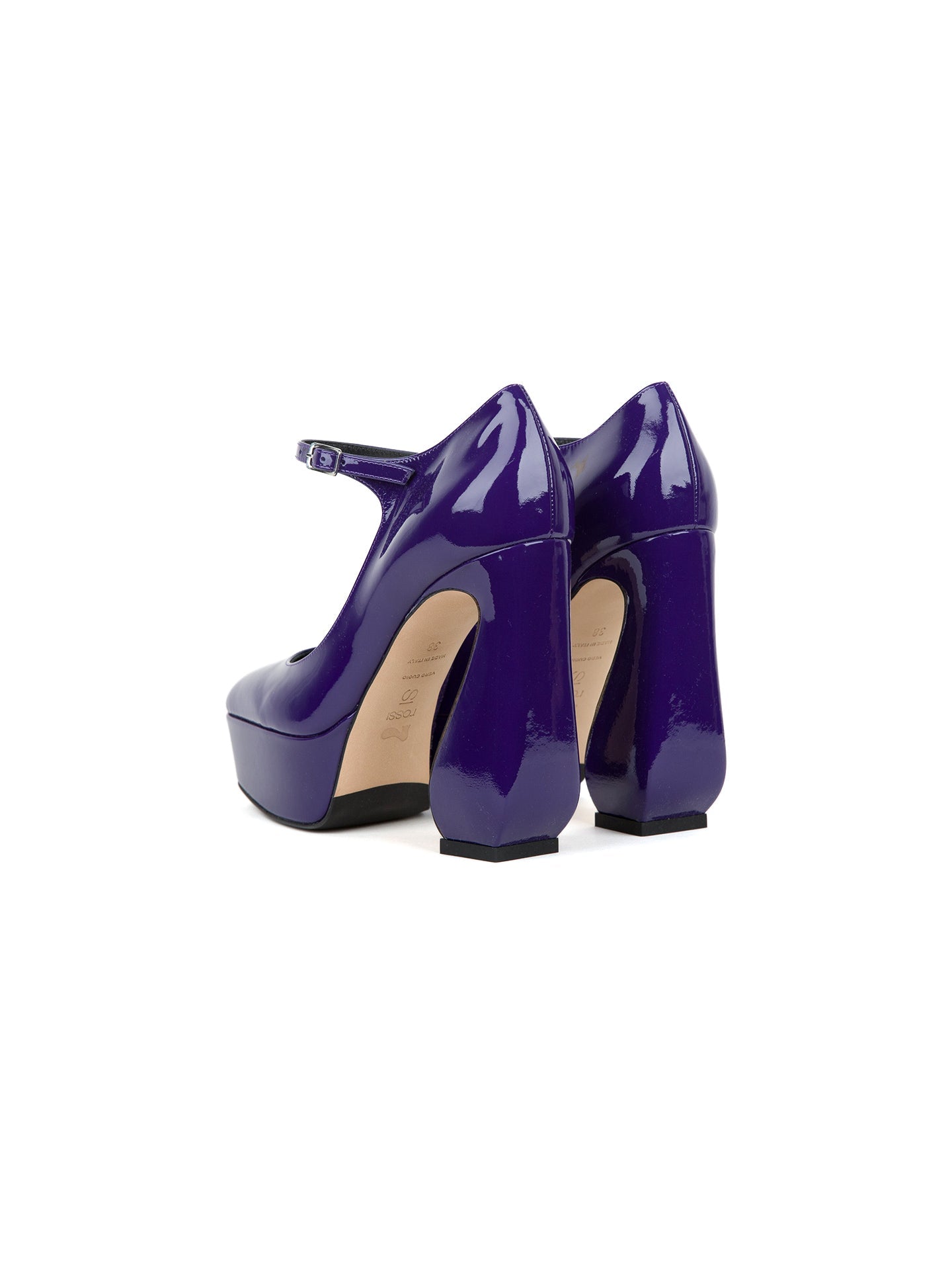 Escarpins à plateforme Rossi 130 en cuir - Iris