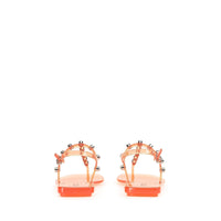 Sandales plates à bride Sr Jelly - Mandarine