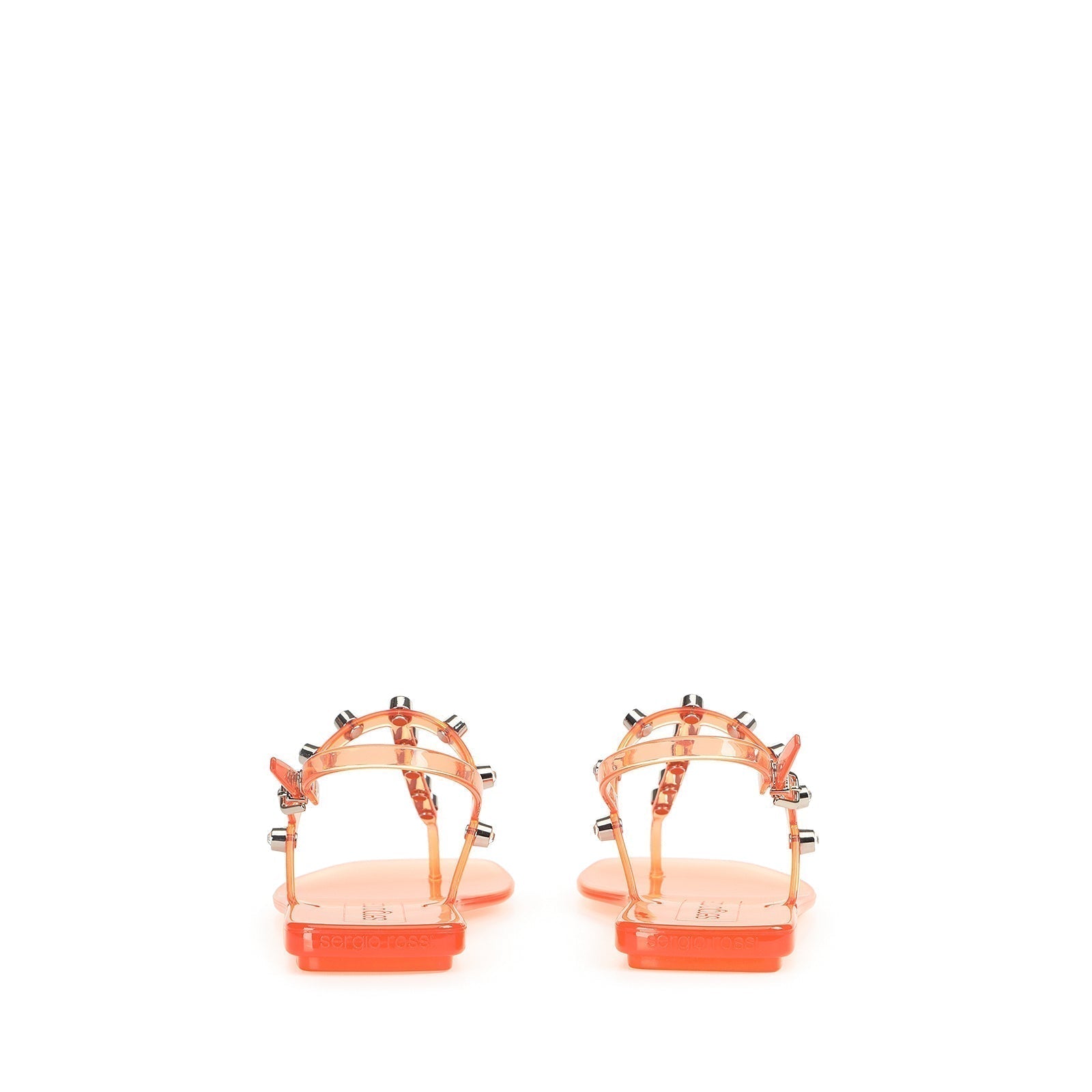 Sandales plates à bride Sr Jelly - Mandarine