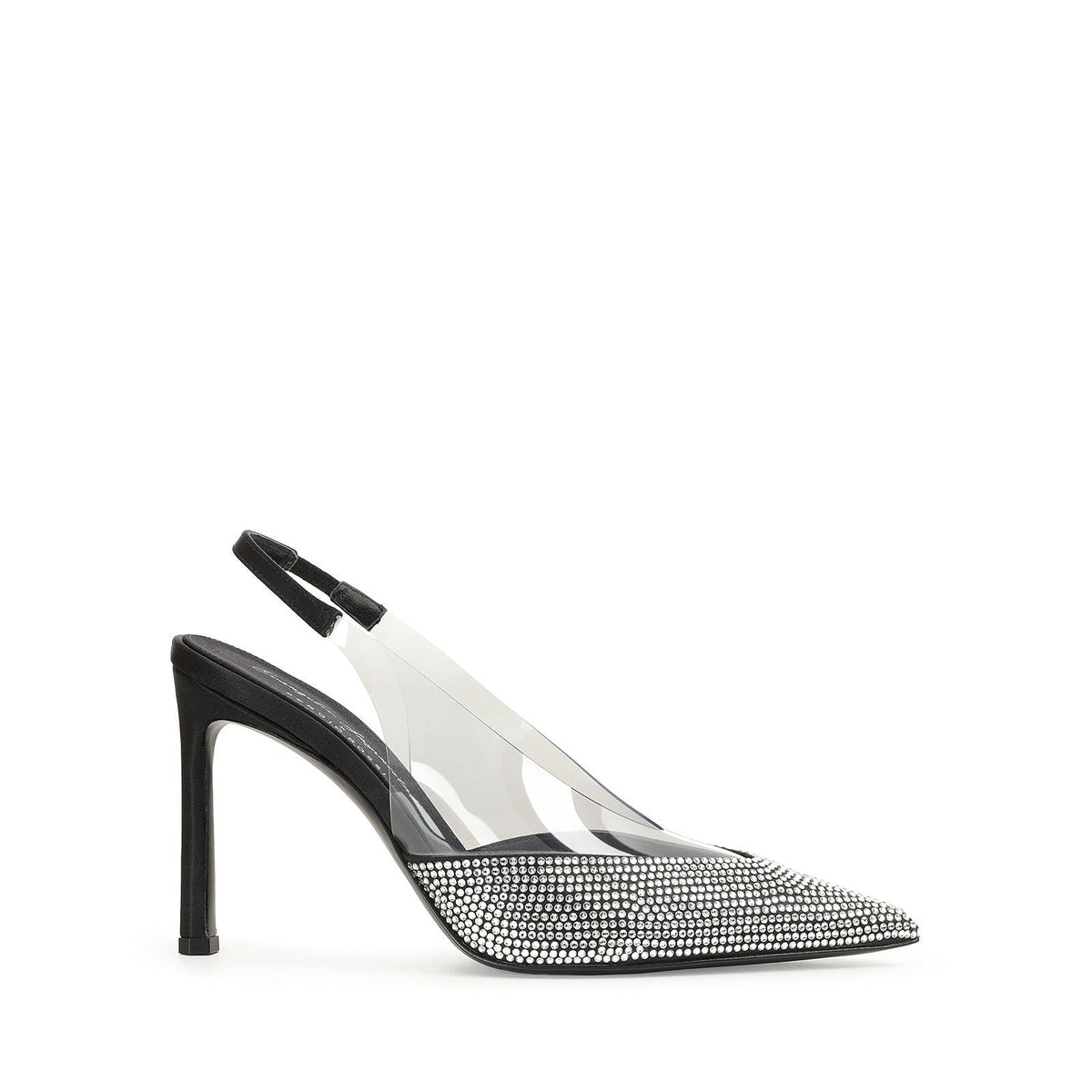 Slingback Evangelie 95 en soie - Nero