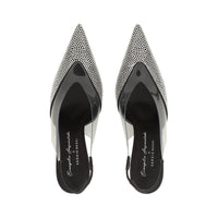 Slingback Evangelie 95 - Nero & Crystal & Trasparente